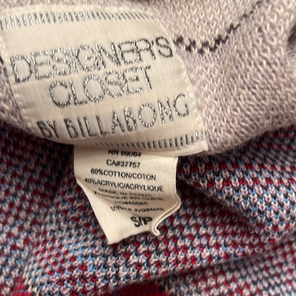 Billabong striped Aztec boho cardigan Anthropologie bohme small sweater $89 - Picture 5 of 5